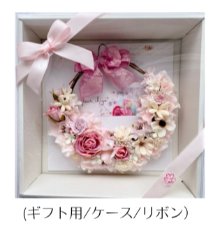 母の日ギフト・ふんわり優しさリース（カタリーヌフラワー）CA-510/size：約Φ18㎝(フルールちよさん)のメインイメージ